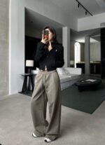 ⁦קרדיגן סריג פולו לנשים⁩ – תמונה ⁦3⁩