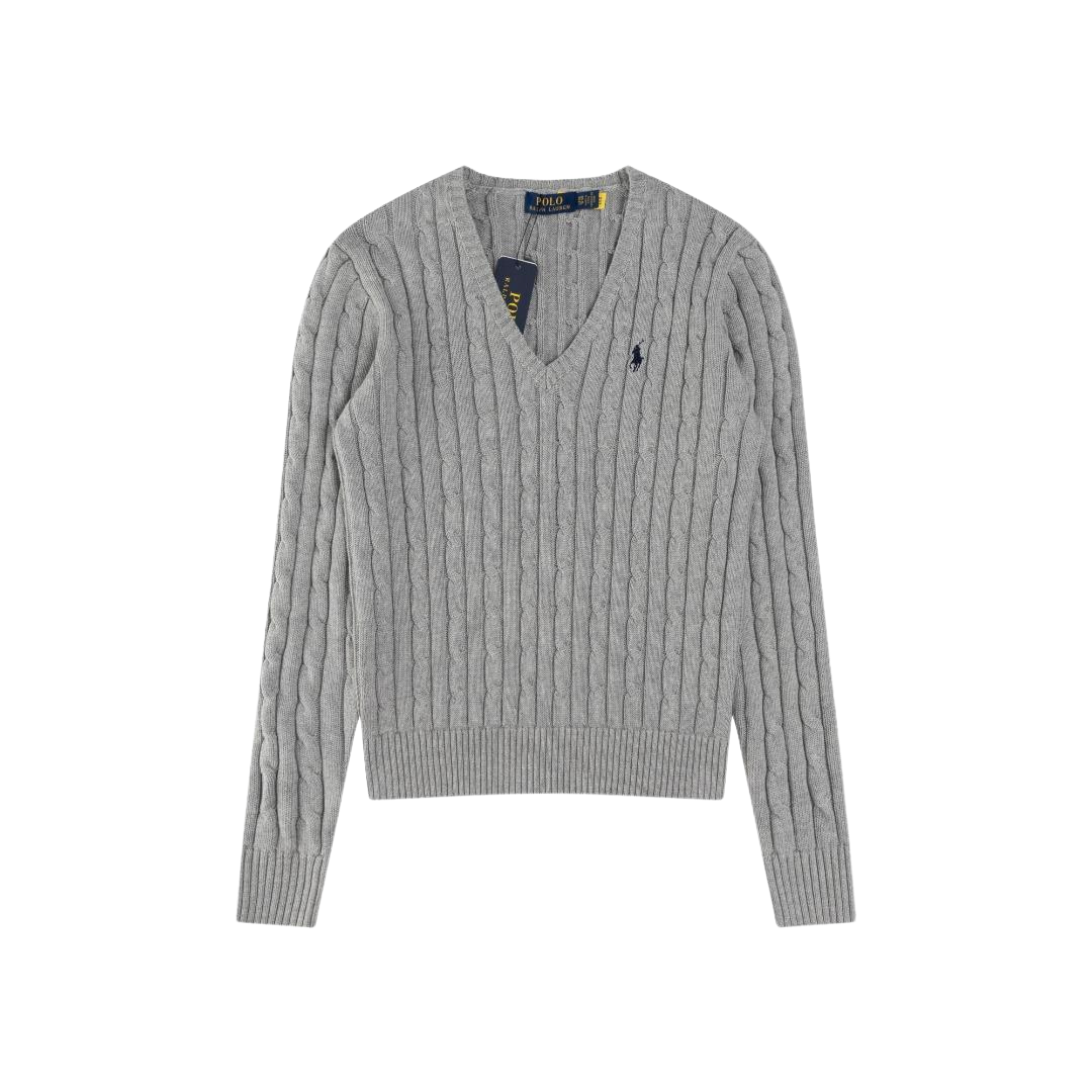⁦סריג Polo Ralph Lauren צווארון V נשים⁩ – תמונה ⁦1⁩